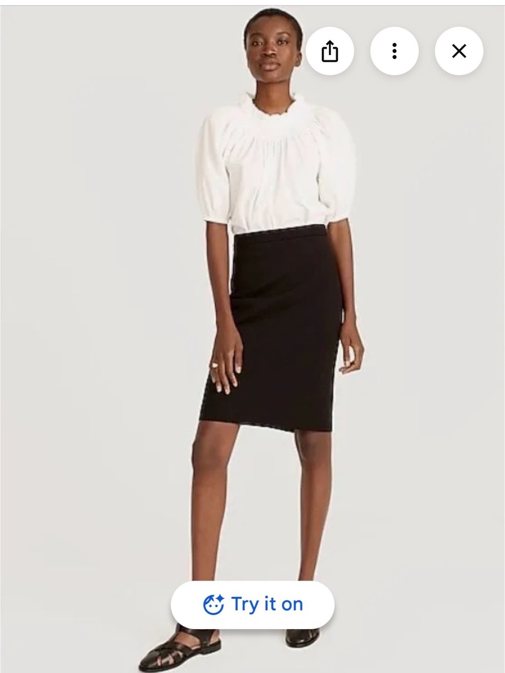 J. Crew Black Pencil Skirt